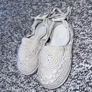 ZARA CROCHET BALLET FLATS SHOES FOR TODDLER SIZE 9C